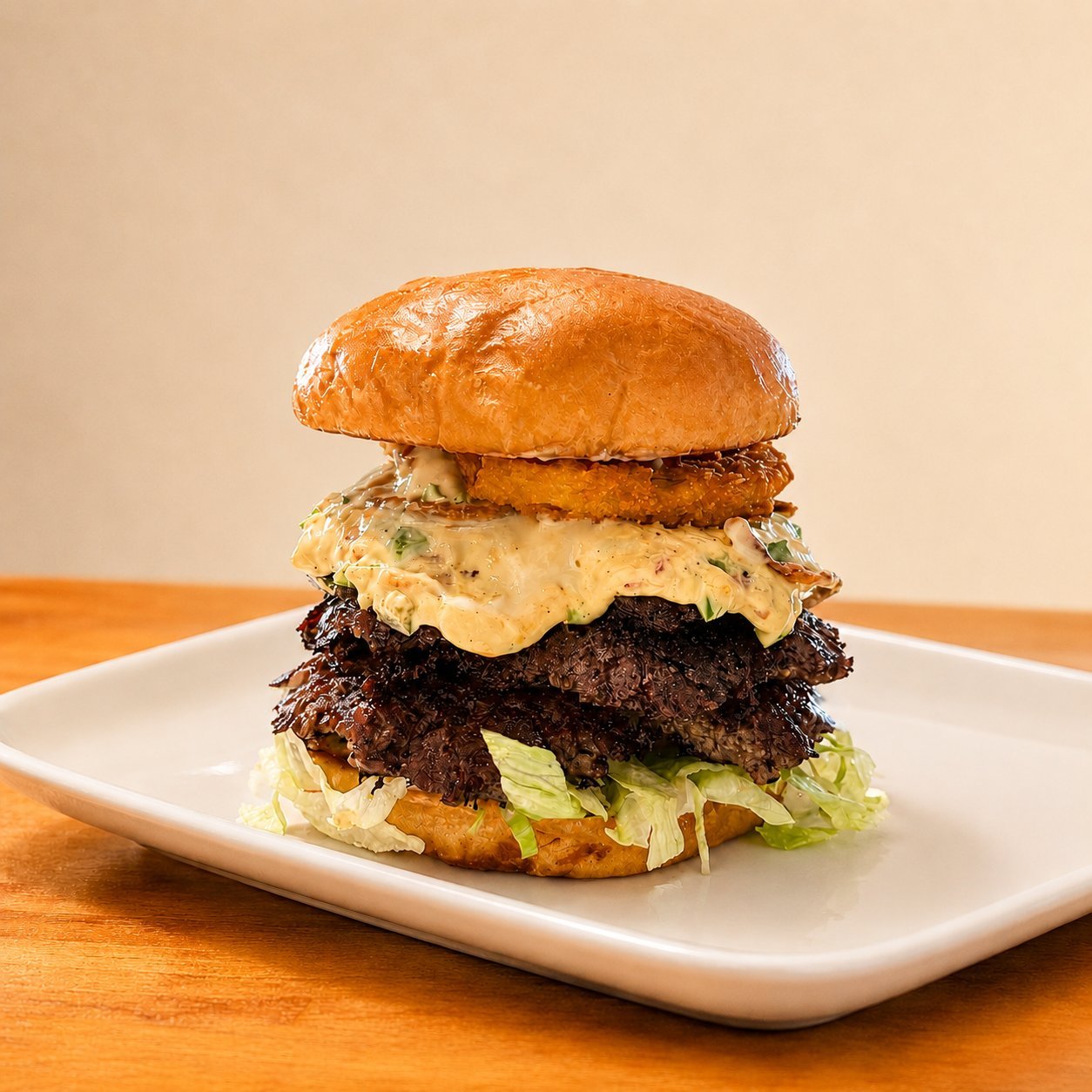 The Big Poppa smash burger with jalapeno bacon cream cheese spread, OV Burger Bar Prince Rupert